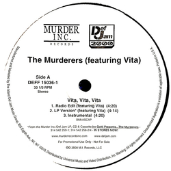 The Murderers Vita, Vita, Vita Vinyl 12" USED