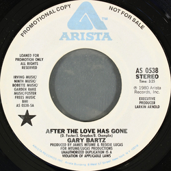 Gary Bartz After The Love Has Gone Vinyl 7" USED
