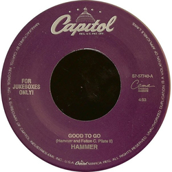 MC Hammer Good To Go Vinyl 7" USED