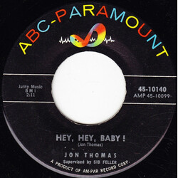 Jon Thomas (3) Hey, Hey, Baby! / Buffalo Blues USED VINYL 7INCH 45 RPM