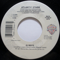 Atlantic Starr Always / All In The Name Of Love Vinyl 7" USED