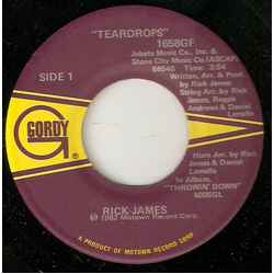 Rick James Teardrops Vinyl 7" USED