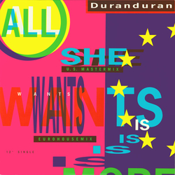 Duran Duran All She Wants Is Vinyl 12" USED