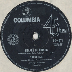 The Yardbirds Shapes Of Things / You're A Better Man Than I Vinyl 7" USED