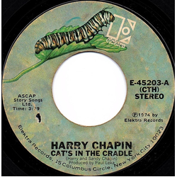 Harry Chapin Cat's In The Cradle Vinyl 7" USED