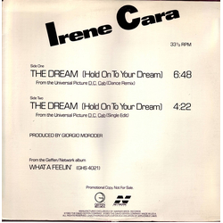 Irene Cara The Dream (Hold On To Your Dream) Vinyl 12" USED