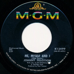 Johnny Tillotson Me, Myself And I USED VINYL 7INCH 45 RPM