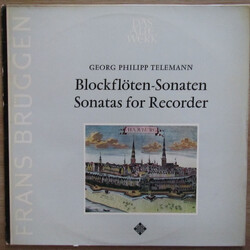 Georg Philipp Telemann Blockflöten-Sonaten  Sonatas For Recorder Vinyl LP USED