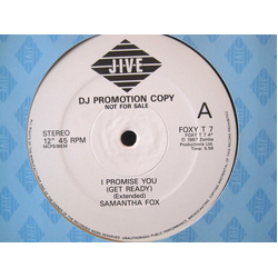 Samantha Fox I Promise You (Get Ready) Vinyl 12" USED