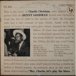 Charlie Christian With The Benny Goodman Sextet And Orchestra Vinyl LP USED