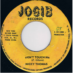 Nicky Thomas / Joe Gibbs Don't Touch Me / Common People Reggae Vinyl 7" USED