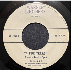 Dorsey Burnette 4 For Texas Vinyl 7" USED