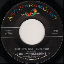 The Impressions Just One Kiss From You / Twilight Time USED VINYL 7INCH 45 RPM STYRENE