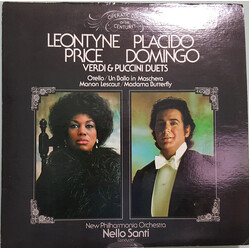 Leontyne Price / Placido Domingo / Giuseppe Verdi / Giacomo Puccini / New Philharmonia Orchestra / Nello Santi Verdi & Puccini Duets Vinyl LP USED