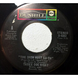 Three Dog Night The Show Must Go On USED VINYL 7INCH SINGLE STYRENE