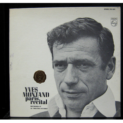 Yves Montand Paris Recital: Recorded At Le Theatre D'Etoile Vinyl LP USED