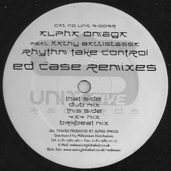 Alpha Omega (3) Rhythm Take Control (Ed Case Remixes) Vinyl 12" USED