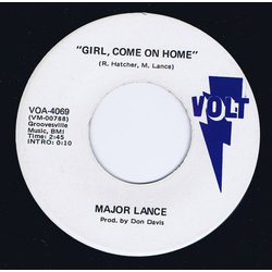 Major Lance Girl, Come On Home Vinyl 7" USED