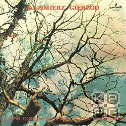 Kazimierz Gierżod Chopin Ogiński Paderewski Różycki Szymanowski Vinyl LP USED