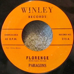 The Paragons (2) Florence / Hey Little School Girl Vinyl 7" USED