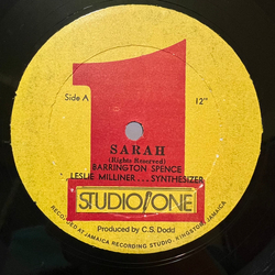 Barrington Spence / Leslie Milliner / Cedric "Im" Brooks Sarah / Sarah Vinyl 12" USED