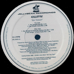 Gillette Sex Tonight Vinyl 12" USED