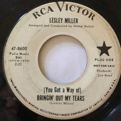 Lesley Miller (You Got A Way Of) Bringin' Out My Tears / I Talk To Your Picture Vinyl 7" USED