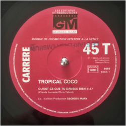 Le Tropical Coco Qu'Est-Ce Que Tu Danses Bien Vinyl 12" USED