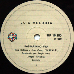 Luiz Melodia Passarinho Viu / Negro Gato Vinyl 7" USED