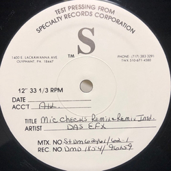 Das EFX Mic Checka Vinyl 12" USED