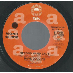 Dave Loggins Second Hand Lady USED VINYL 7INCH 45 RPM PROMO