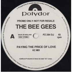 Bee Gees Paying The Price Of Love Vinyl 12" USED