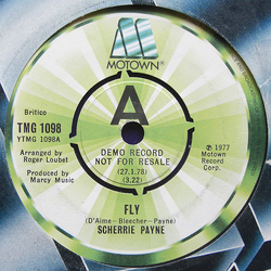 Scherrie Payne Fly / When I Looked At Your Face Vinyl 7" USED