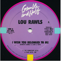Lou Rawls I Wish You Belonged To Me / It's A Tough Job Vinyl 12" USED
