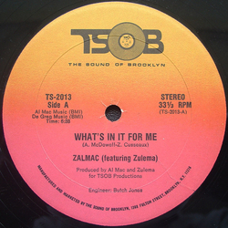 Zalmac What's In It For Me Vinyl 12" USED
