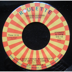 Ral Donner You Don't Know What You've Got (Until You Lose It) Vinyl 7" USED