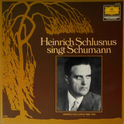 Heinrich Schlusnus / Robert Schumann Heinrich Schlusnus Singt Schumann Vinyl LP USED