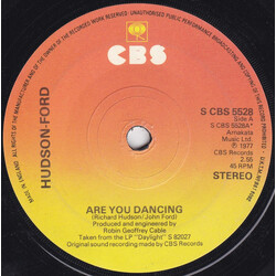 Hudson-Ford Are You Dancing USED VINYL 7INCH 45 RPM SINGLE