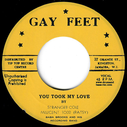 Stranger & Patsy / The Baba Brooks Band / Jo Jo Bennett / The Fugitives (5) You Took My Love / Living Soul Vinyl 7" USED