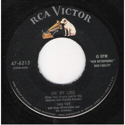 June Valli Oh My Love / A Kiss Like Yours USED VINYL 7INCH 45 RPM