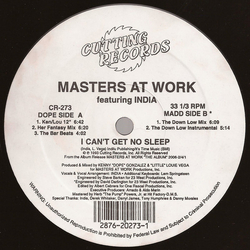 Masters At Work / India I Can't Get No Sleep Vinyl 12" USED