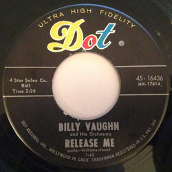 Billy Vaughn And His Orchestra Release Me / Meditation USED VINYL 7INCH 45 RPM SINGLE