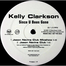 Kelly Clarkson Since U Been Gone (Jason Nevins Remixes) Vinyl 12" USED