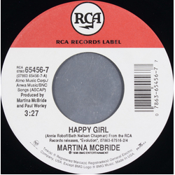 Martina McBride Happy Girl Vinyl 7" USED