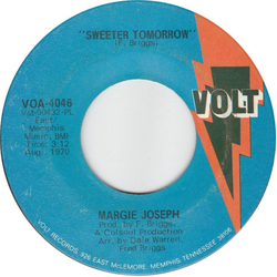 Margie Joseph Sweeter Tomorrow / Punish Me Vinyl 7" USED