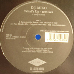 DJ Miko What's Up (Remixes) Vinyl 12" USED