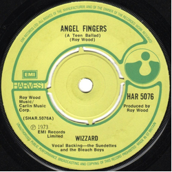 Wizzard (2) Angel Fingers (A Teen Ballad) Vinyl 7" USED