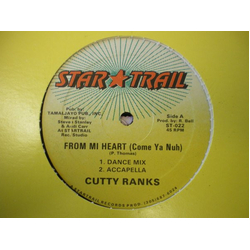 Cutty Ranks From Mi Heart (Come Ya Nuh) Vinyl 12" USED