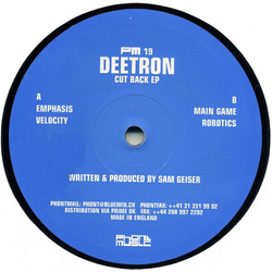 Deetron Cut Back EP Vinyl 12" USED