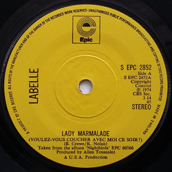 Labelle Lady Marmalade (Voulez-Vous Coucher Avec Moi Ce Soir?) Vinyl 7" USED